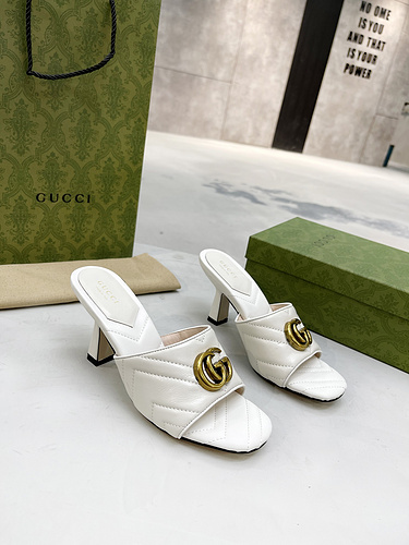 Gucci 2022 The latest mid-heeled slippers 35-43-f4576754